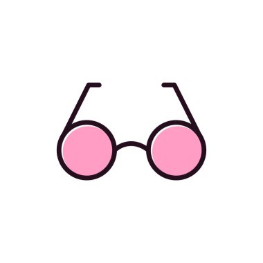 gözlük basit simge, vektör illüstrasyon