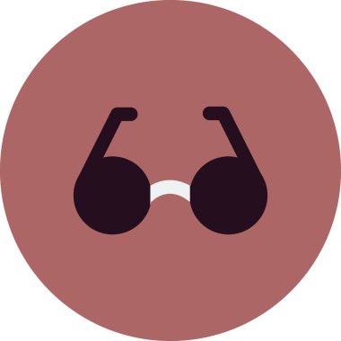 gözlük basit simge, vektör illüstrasyon