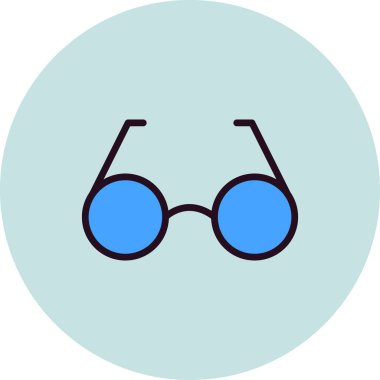 gözlük basit simge, vektör illüstrasyon