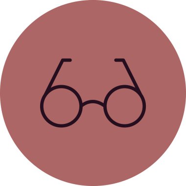 gözlük basit simge, vektör illüstrasyon