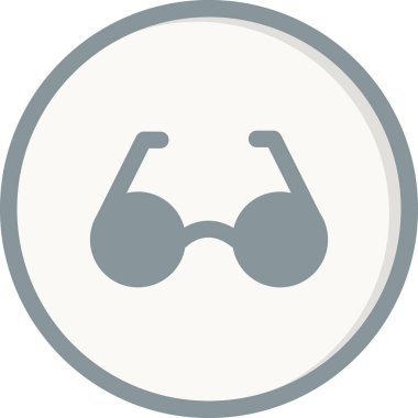 gözlük basit simge, vektör illüstrasyon