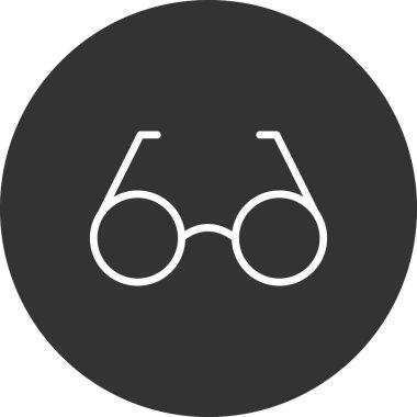 gözlük basit simge, vektör illüstrasyon