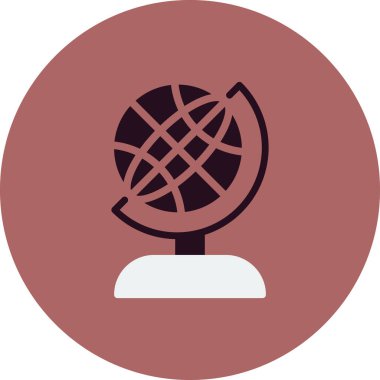 Küre. Web simgesi basit tasarım