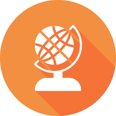 Küre. Web simgesi basit tasarım