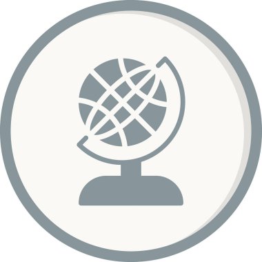 Küre. Web simgesi basit tasarım