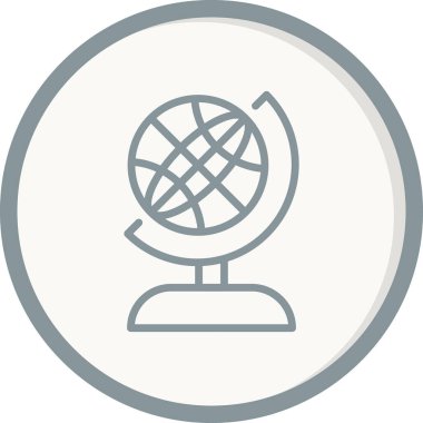 Küre. Web simgesi basit tasarım