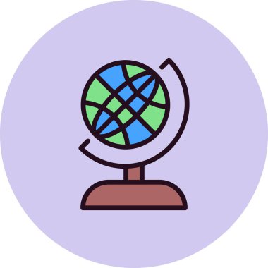 Küre. Web simgesi basit tasarım