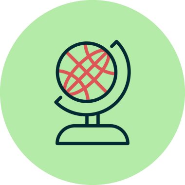 Küre. Web simgesi basit tasarım