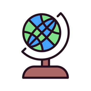 Küre. Web simgesi basit tasarım