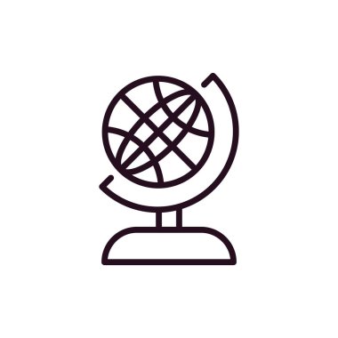 Küre. Web simgesi basit tasarım