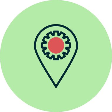 iğne noktası illüstrasyonu, web simgesi ögesi arkaplanı