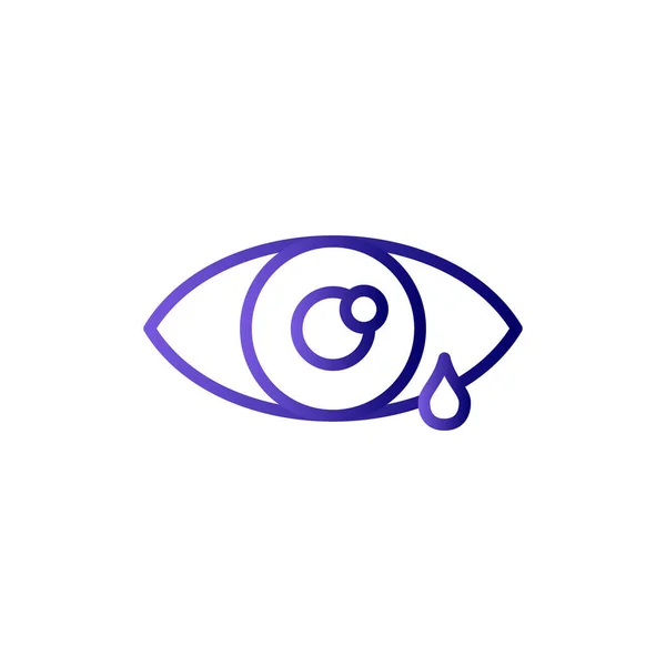 Глаз Простой Значок Векторная Иллюстрация — стоковый вектор