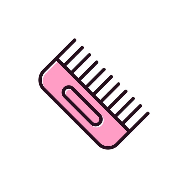 Hair Comb Simple Icon Vector Illustration — Stock Vector