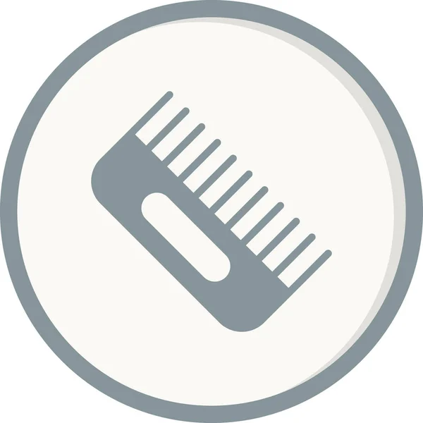 Haarkamm Einfaches Symbol Vektorillustration — Stockvektor