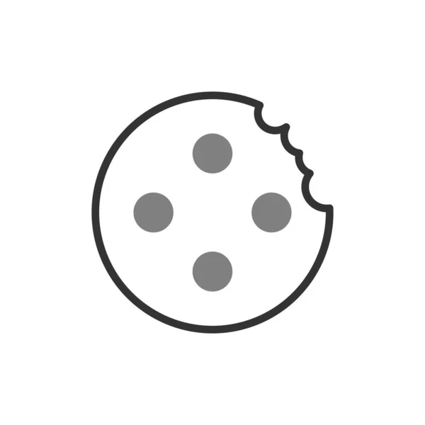 Moon Icon Vector Isolated White Background Your Web Mobile App — 图库矢量图片
