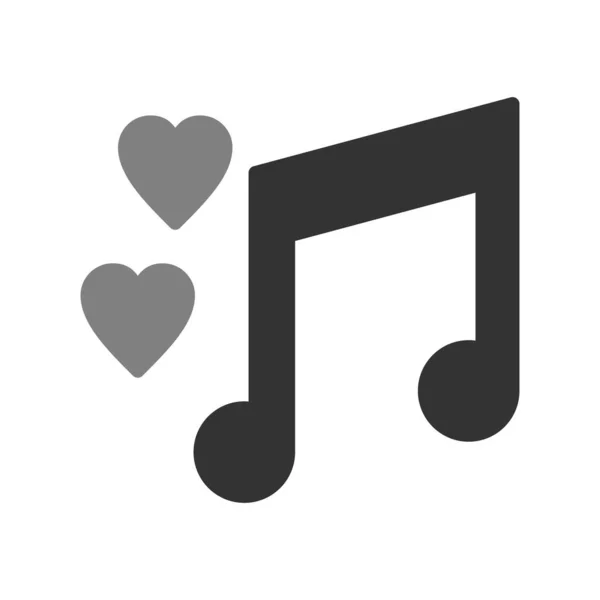 Music Simple Icon Vector Illustration — 스톡 벡터