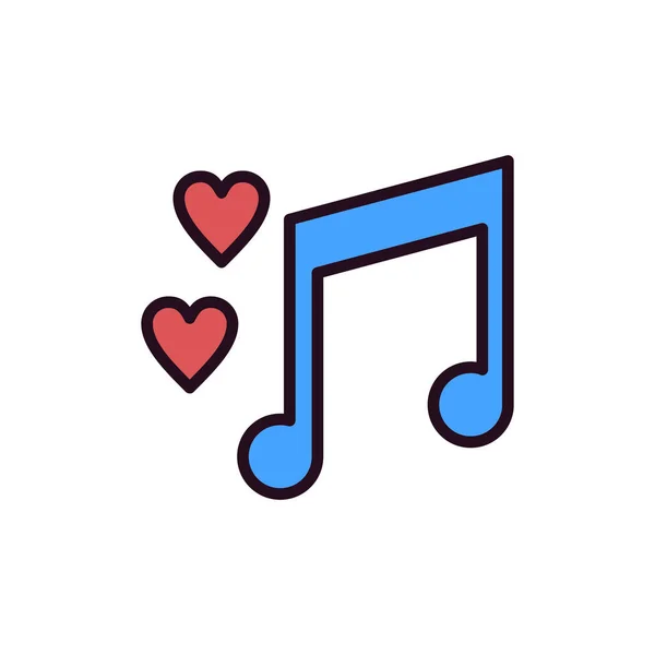 Music Simple Icon Vector Illustration — ストックベクタ