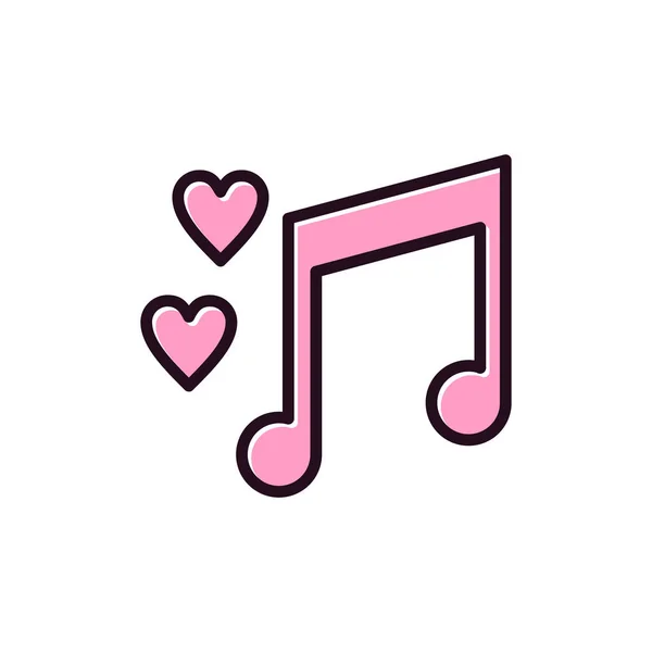 Music Simple Icon Vector Illustration — Stockový vektor