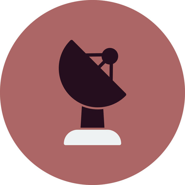 Satellite simple icon, vector illustration