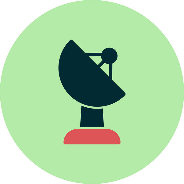 Satellite simple icon, vector illustration