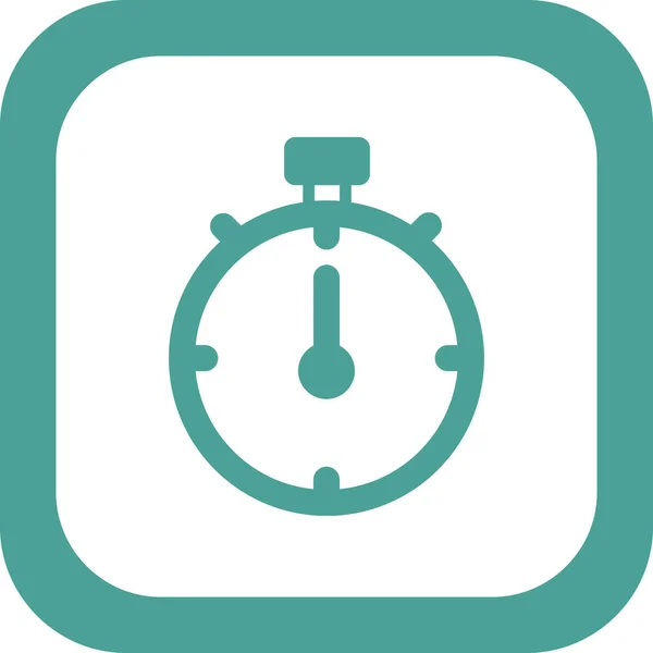 Stopwatch Simgesi Düz Vektör Çizimi Tasarımı — Stok Vektör