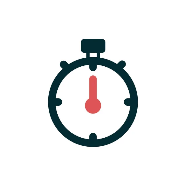 Stopwatch Icon Flat Vector Illustration Design — Stockvektor