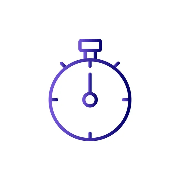 Stopwatch Icon Flat Vector Illustration Design — Vetor de Stock
