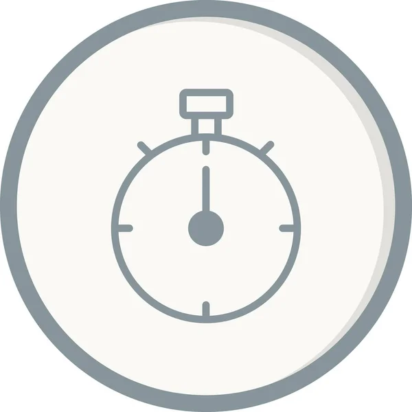 Stopwatch Icon Flat Vector Illustration Design — стоковый вектор