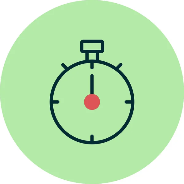 Stopwatch Icon Flat Vector Illustration Design — Archivo Imágenes Vectoriales