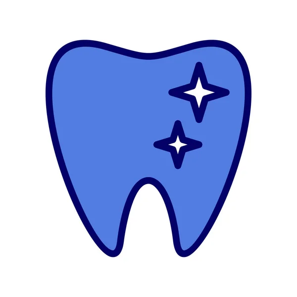 Tooth Simple Icon Vector Illustration — Stock Vector