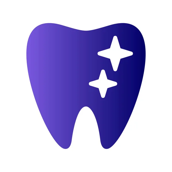 Denti Icona Semplice Illustrazione Vettoriale — Vettoriale Stock