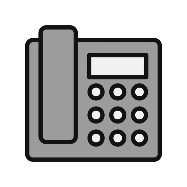 Telephone Icon Vector Illustration Design — Vettoriale Stock