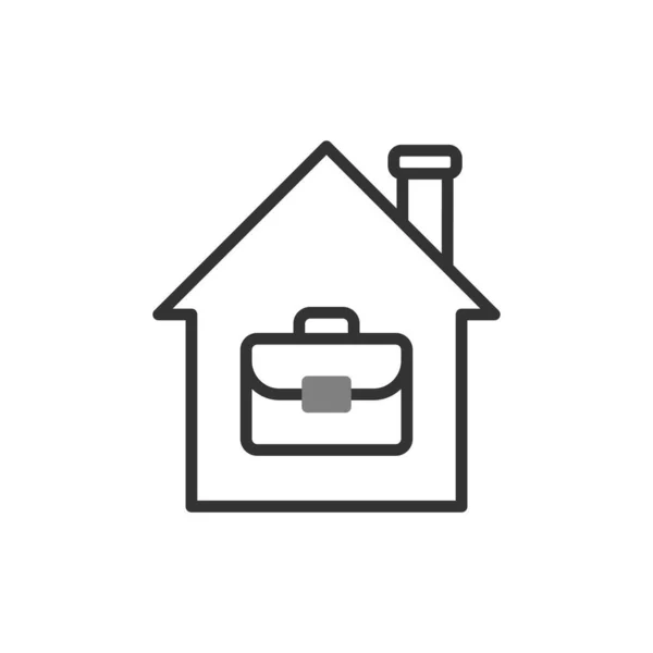 Work Home Icon Simple Vector Design — 스톡 벡터