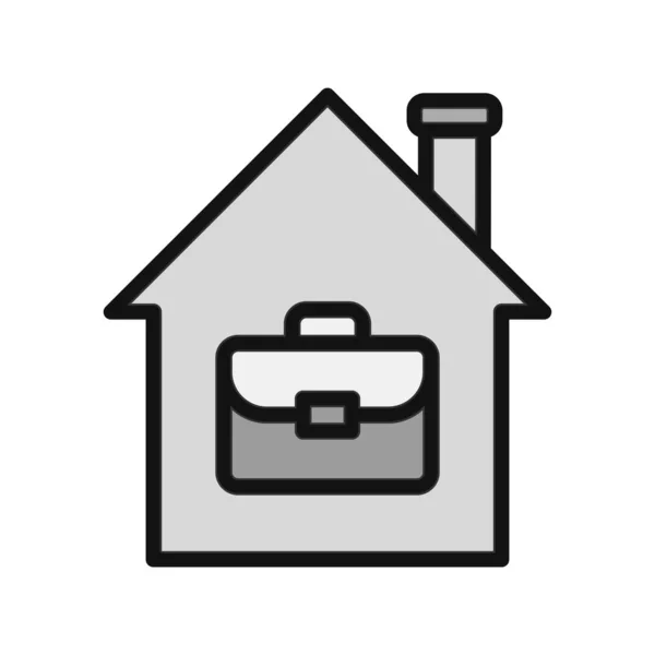Work Home Icon Simple Vector Design — Stockvector