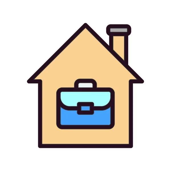 Work Home Icon Simple Vector Design — стоковый вектор