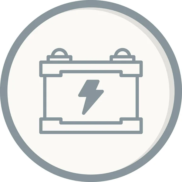 Batterie Einfaches Symbol Vektorillustration — Stockvektor