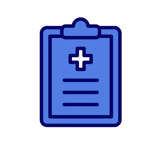 Clinic History Simple Icon Vector Illustration — Stock Vector