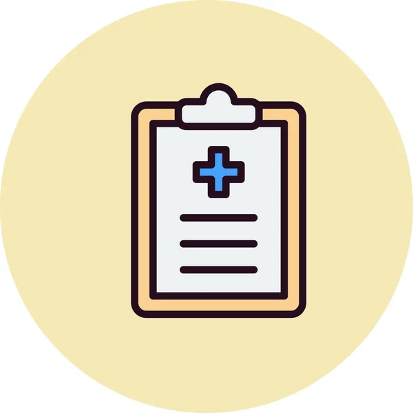 Clinic History Simple Icon Vector Illustration — 스톡 벡터