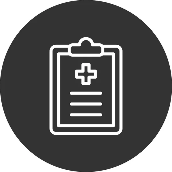 Clinic History Simple Icon Vector Illustration — 스톡 벡터