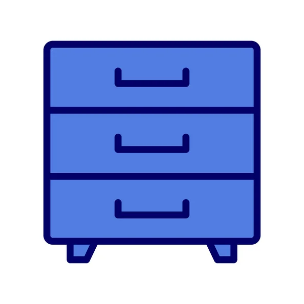 Cajón Icono Simple Ilustración Vectorial — Vector de stock