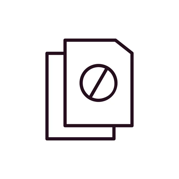 Dateisymbol Vektor Illustration Design — Stockvektor