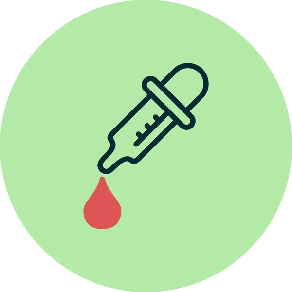 Medicine Dropper Simple Icon Vector Illustration — 스톡 벡터