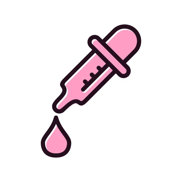 Medicine Dropper Simple Icon Vector Illustration — 스톡 벡터