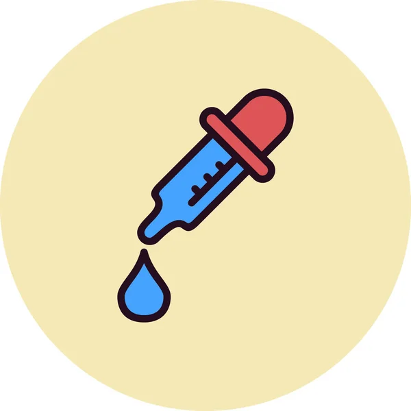 Dropper Medicina Ícone Simples Ilustração Vetorial — Vetor de Stock