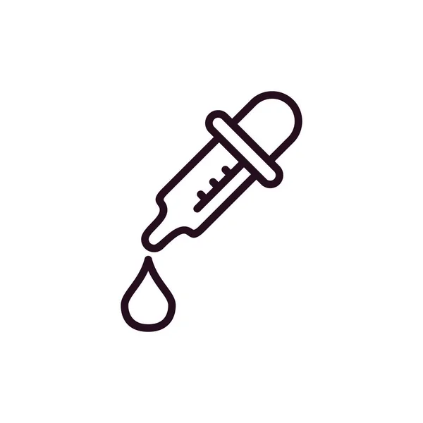 Medicine Dropper Simple Icon Vector Illustration — Stock Vector