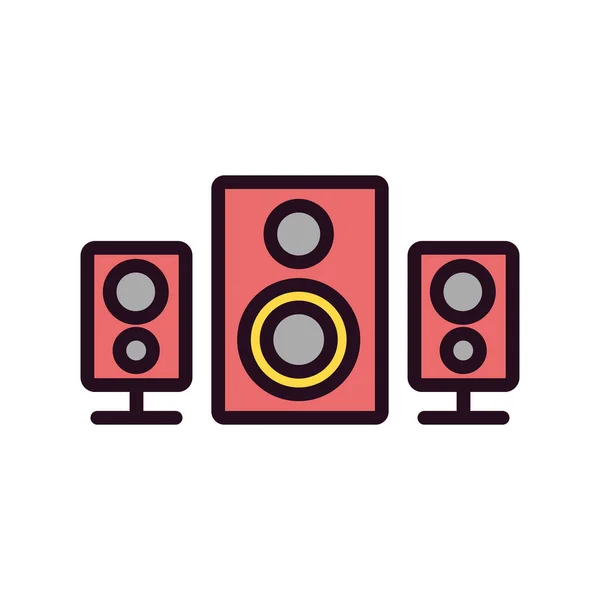 Ilustración Del Icono Del Altavoz — Vector de stock