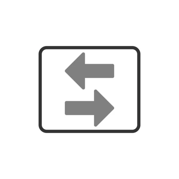 Flèches Transfert Icône Simple Illustration Vectorielle — Image vectorielle