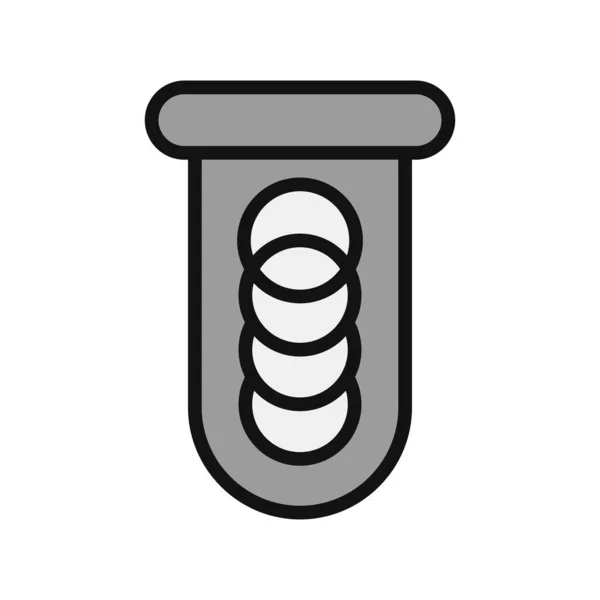 Tube Simple Icon Vector Illustration — Stock Vector