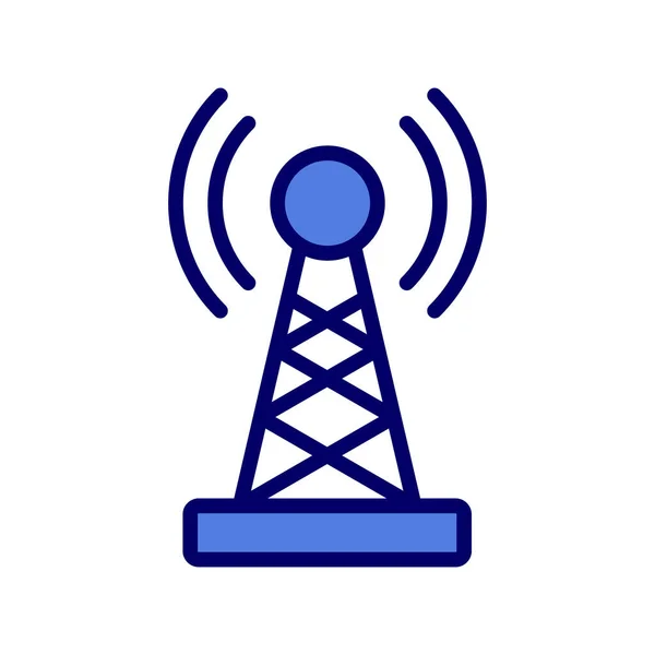 Signal Tower Icon Vector Illustration Logo Template — Stok Vektör
