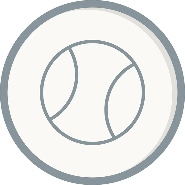 Bola Simple Icono Ilustración Vectorial — Vector de stock